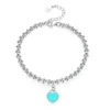 Sweet Heart Shape Sterling Silver Plating Bracelets