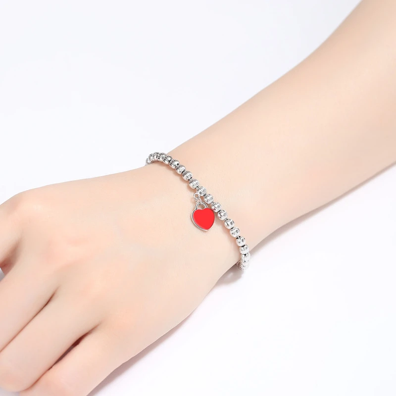 Sweet Heart Shape Sterling Silver Plating Bracelets 2 Sweet Heart Shape Sterling Silver Plating Bracelets - Image 2