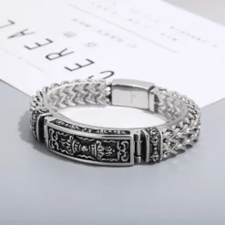 Hip-Hop Geometric Titanium Steel Stripe Bracelets 1 Piece 16 Hip-Hop Geometric Titanium Steel Stripe Bracelets 1 Piece -Deals Glis Jewel Store 1608348822851948544