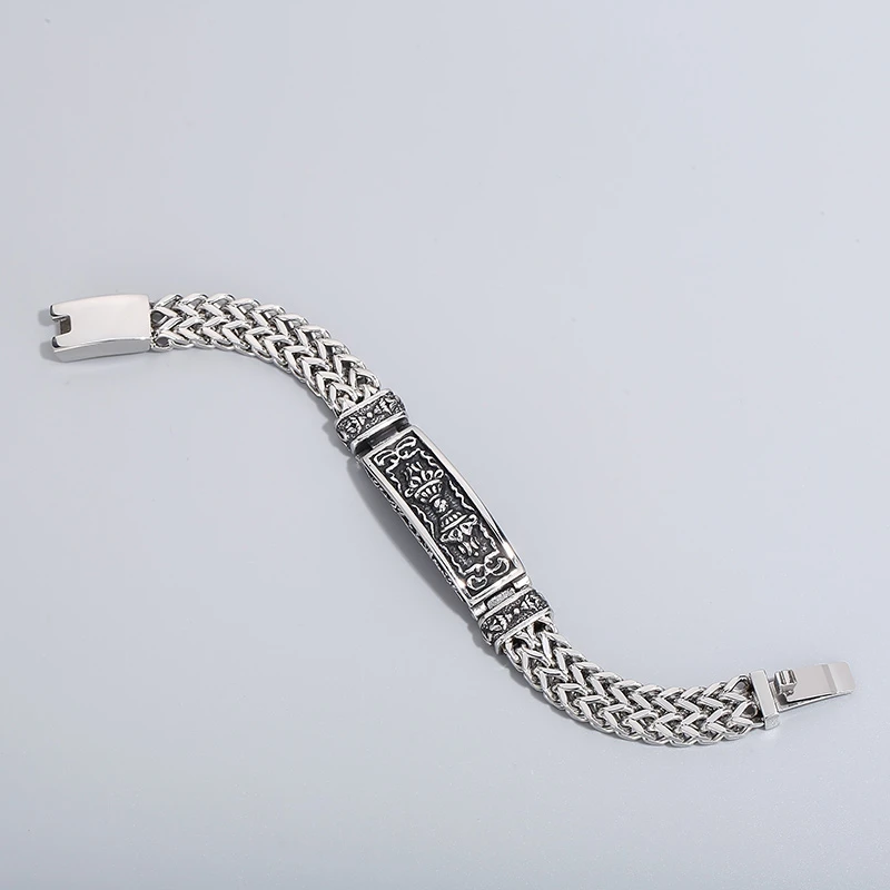 Hip-Hop Geometric Titanium Steel Stripe Bracelets 1 Piece 9 Hip-Hop Geometric Titanium Steel Stripe Bracelets 1 Piece - Image 9