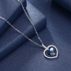 Simple Style Heart Shape Sterling Silver Plating Zircon Pendant Necklace 1 Piece 10 Simple Style Heart Shape Sterling Silver Plating Zircon Pendant Necklace 1 Piece -Deals Glis Jewel Store 1608401283046313984