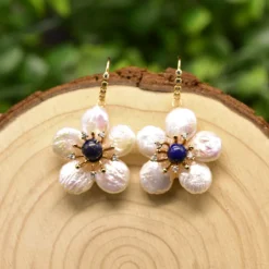 Simple Style Flower Pearl Plating Pearl Zircon Drop Earrings 1 Pair 9 Simple Style Flower Pearl Plating Pearl Zircon Drop Earrings 1 Pair -Deals Glis Jewel Store 1608710793988280320