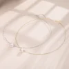 Sweet Pearl Sterling Silver Plating Choker 1 Piece