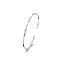 Simple Style Geometric Sterling Silver Polishing Bangle 1 Piece -Deals Glis Jewel Store 1610116002564149248