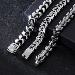 Hip-Hop Geometric Titanium Steel Plating Bracelets 1 Piece 13 Hip-Hop Geometric Titanium Steel Plating Bracelets 1 Piece -Deals Glis Jewel Store 1610902030241632256 1