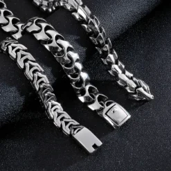 Hip-Hop Geometric Titanium Steel Plating Bracelets 1 Piece 9 Hip-Hop Geometric Titanium Steel Plating Bracelets 1 Piece -Deals Glis Jewel Store 1610902030300352512