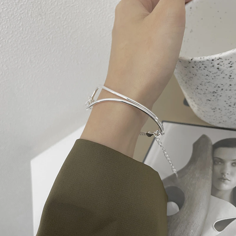 Fashion Knot Silver Bracelets 1 Piece 5 Fashion Knot Silver Bracelets 1 Piece - Image 5