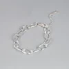 Simple Style Solid Color Silver Plating Hollow Out Bracelets 1 Piece