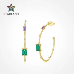 Fashion Geometric Sterling Silver Inlay Zircon Hoop Earrings 1 Pair 11 Fashion Geometric Sterling Silver Inlay Zircon Hoop Earrings 1 Pair -Deals Glis Jewel Store 1620718230383497216 1