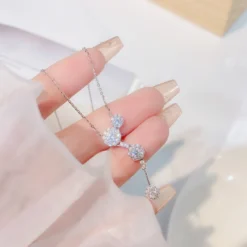 Fashion Classic Style Geometric Sterling Silver Plating Zircon Necklace 1 Piece 9 Fashion Classic Style Geometric Sterling Silver Plating Zircon Necklace 1 Piece -Deals Glis Jewel Store 1622121267211669504