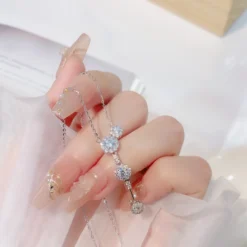 Fashion Classic Style Geometric Sterling Silver Plating Zircon Necklace 1 Piece 8 Fashion Classic Style Geometric Sterling Silver Plating Zircon Necklace 1 Piece -Deals Glis Jewel Store 1622121375982555136