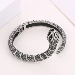 Hip-Hop Snake Stainless Steel Plating Bangle 1 Piece -Deals Glis Jewel Store 1622799096958029824