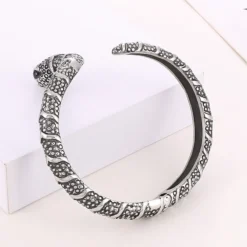 Hip-Hop Snake Stainless Steel Plating Bangle 1 Piece -Deals Glis Jewel Store 1622799096958029825