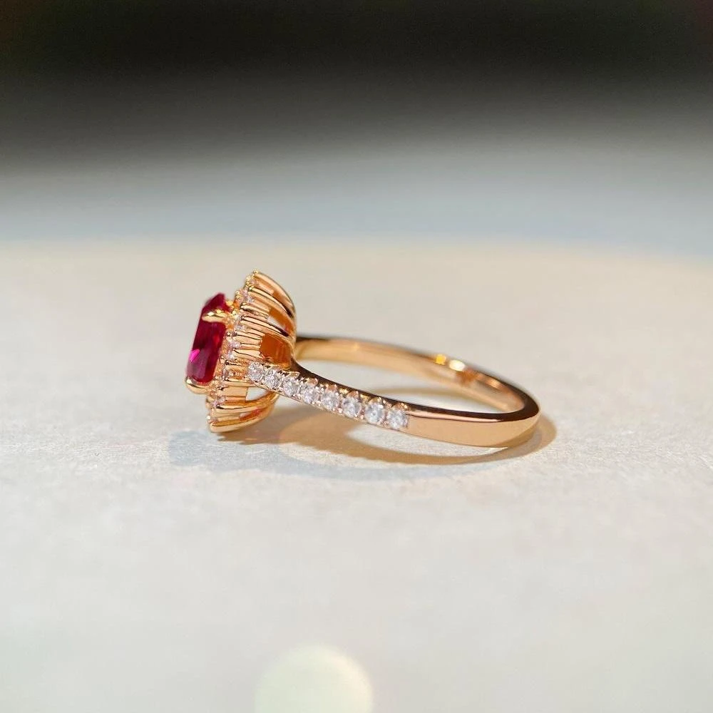 Simple Style Oval Silver Plating Inlay Zircon Rings 1 Piece 3 Simple Style Oval Silver Plating Inlay Zircon Rings 1 Piece - Image 3