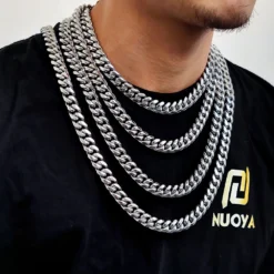 1 Piece Hip-Hop Solid Color Stainless Steel Plating Necklace -Deals Glis Jewel Store 1625696827426869248