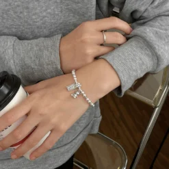 1 Piece Cute Animal Bear Sterling Silver Bracelets -Deals Glis Jewel Store 1627563285228425216