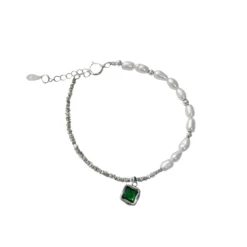 1 Piece Simple Style Square Sterling Silver Patchwork Inlay Zircon Bracelets -Deals Glis Jewel Store 1627563372302176256