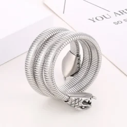 1 Piece Hip-Hop Snake Titanium Steel Plating Bangle 10 1 Piece Hip-Hop Snake Titanium Steel Plating Bangle -Deals Glis Jewel Store 1628652656794931200