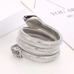 1 Piece Hip-Hop Snake Titanium Steel Plating Bangle 11 1 Piece Hip-Hop Snake Titanium Steel Plating Bangle -Deals Glis Jewel Store 1628652656794931201