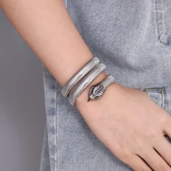 1 Piece Hip-Hop Snake Titanium Steel Plating Bangle 13 1 Piece Hip-Hop Snake Titanium Steel Plating Bangle -Deals Glis Jewel Store 1628652658359406592 1