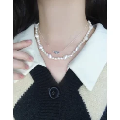 1 Piece Elegant Geometric Freshwater Pearl Necklace -Deals Glis Jewel Store 1630818348524769280