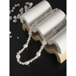 1 Piece Elegant Geometric Freshwater Pearl Necklace -Deals Glis Jewel Store 1630818394213322752