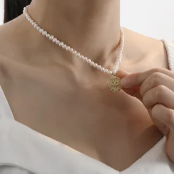 1 Piece Simple Style Devil'S Eye Copper Beaded Necklace -Deals Glis Jewel Store 1631231208618856448