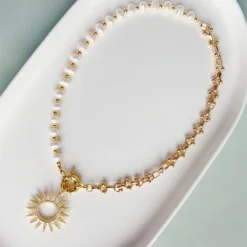 1 Piece Simple Style Sun Mixed Materials Irregular Knitting Women'S Pendant Necklace -Deals Glis Jewel Store 1632548696476487680 1