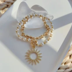 1 Piece Simple Style Sun Mixed Materials Irregular Knitting Women'S Pendant Necklace -Deals Glis Jewel Store 1632548701459320832