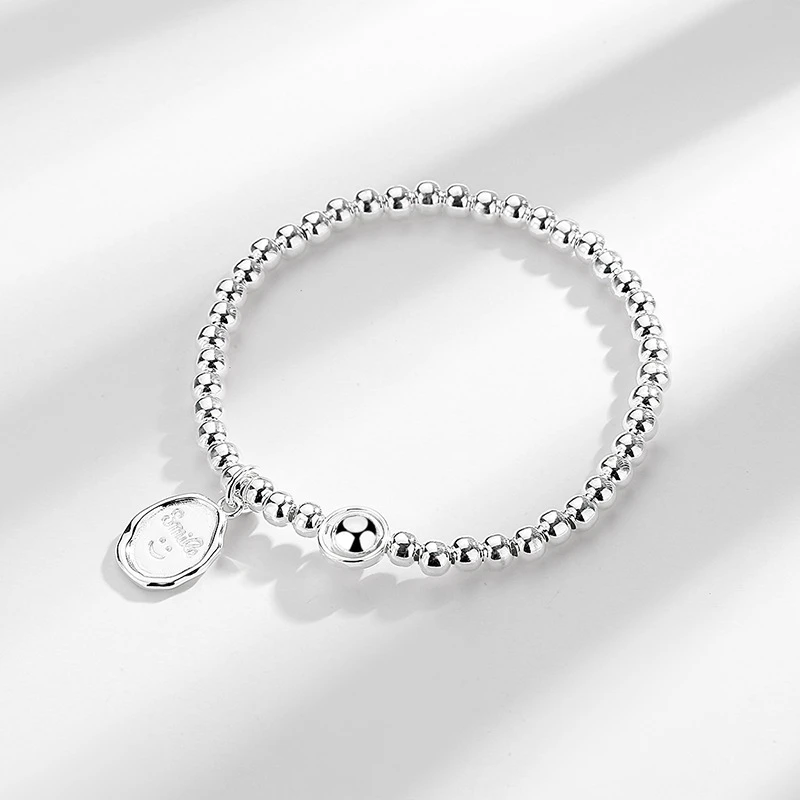 Simple Style Letter Water Droplets Sterling Silver Polishing Bracelets 1 Simple Style Letter Water Droplets Sterling Silver Polishing Bracelets