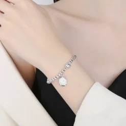 Simple Style Letter Water Droplets Sterling Silver Polishing Bracelets 7 Simple Style Letter Water Droplets Sterling Silver Polishing Bracelets -Deals Glis Jewel Store 1632994390995767296