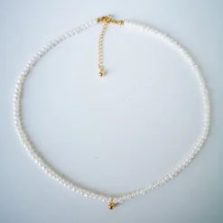 1 Piece Sweet Round Freshwater Pearl Sterling Silver Beaded Plating Necklace -Deals Glis Jewel Store 1635152998902665216