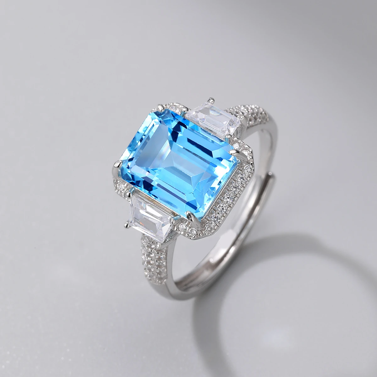 Simple Style Heart Shape Sterling Silver Inlay Zircon Rings 9 Simple Style Heart Shape Sterling Silver Inlay Zircon Rings - Image 9