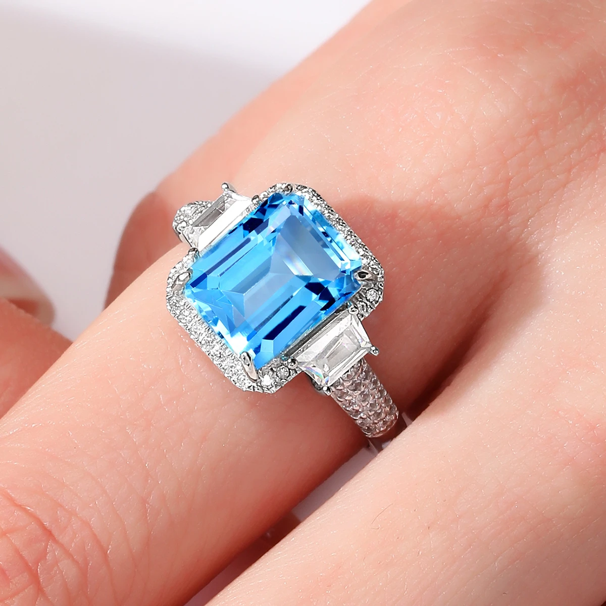 Simple Style Heart Shape Sterling Silver Inlay Zircon Rings 10 Simple Style Heart Shape Sterling Silver Inlay Zircon Rings - Image 10