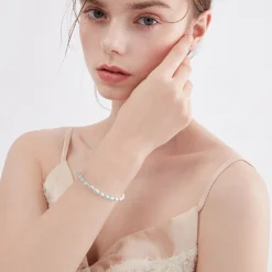 1 Piece Elegant Solid Color Freshwater Pearl Sterling Silver Beaded Plating Bracelets 8 1 Piece Elegant Solid Color Freshwater Pearl Sterling Silver Beaded Plating Bracelets -Deals Glis Jewel Store 1637690694669832192