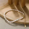 1 Piece Elegant Solid Color Freshwater Pearl Sterling Silver Beaded Plating Bracelets