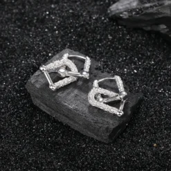 1 Pair Hip-Hop U Shape Sterling Silver Plating Drop Earrings -Deals Glis Jewel Store 1638381902975078400