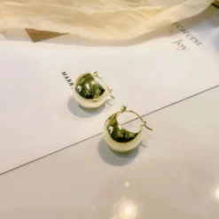 1 Pair Simple Style Solid Color Sterling Silver Plating Gold Plated Ear Studs -Deals Glis Jewel Store 1638496678195630080