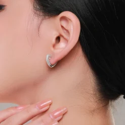 1 Pair Basic Heart Shape Sterling Silver Plating Inlay Zircon Rhodium Plated Earrings 10 1 Pair Basic Heart Shape Sterling Silver Plating Inlay Zircon Rhodium Plated Earrings -Deals Glis Jewel Store 1639174042512658432