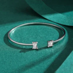 INS Style Square Sterling Silver Plating Inlay Zircon 14K Gold Plated Rhodium Plated Cuff Bracelets 11 INS Style Square Sterling Silver Plating Inlay Zircon 14K Gold Plated Rhodium Plated Cuff Bracelets -Deals Glis Jewel Store 1641254770482221056