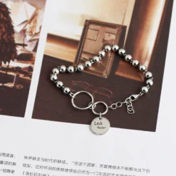 Casual Geometric Round Letter Sterling Silver Bracelets -Deals Glis Jewel Store 1643784723379654656