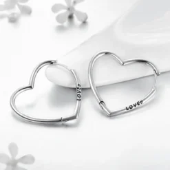 1 Pair Elegant Heart Shape Sterling Silver Plating Three-dimensional Earrings -Deals Glis Jewel Store 1643925575729025024 1