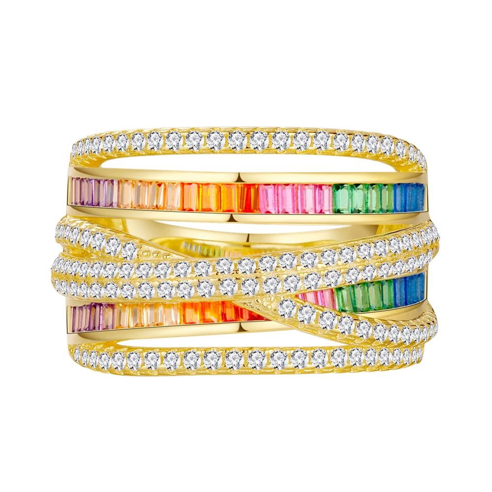 Classic Style Geometric Sterling Silver Inlay Artificial Gemstones Rings 2 Classic Style Geometric Sterling Silver Inlay Artificial Gemstones Rings - Image 2