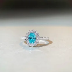 Elegant Shiny Oval Sterling Silver Inlay High Carbon Drill Rings -Deals Glis Jewel Store 1650396938283126784