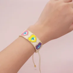Retro Heart Shape Eye Glass Seed Bead Braid Women'S Bracelets 10 Retro Heart Shape Eye Glass Seed Bead Braid Women'S Bracelets -Deals Glis Jewel Store 1650406254104940544