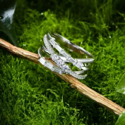 Wholesale Lady Classic Style Korean Style Geometric Sterling Silver High Carbon Diamond Rings -Deals Glis Jewel Store 1650765263676772352