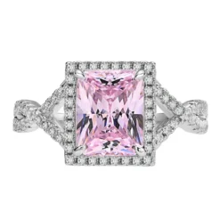 Wholesale Elegant Luxurious Modern Style Square Sterling Silver Zircon Rings -Deals Glis Jewel Store 1650765428571639808