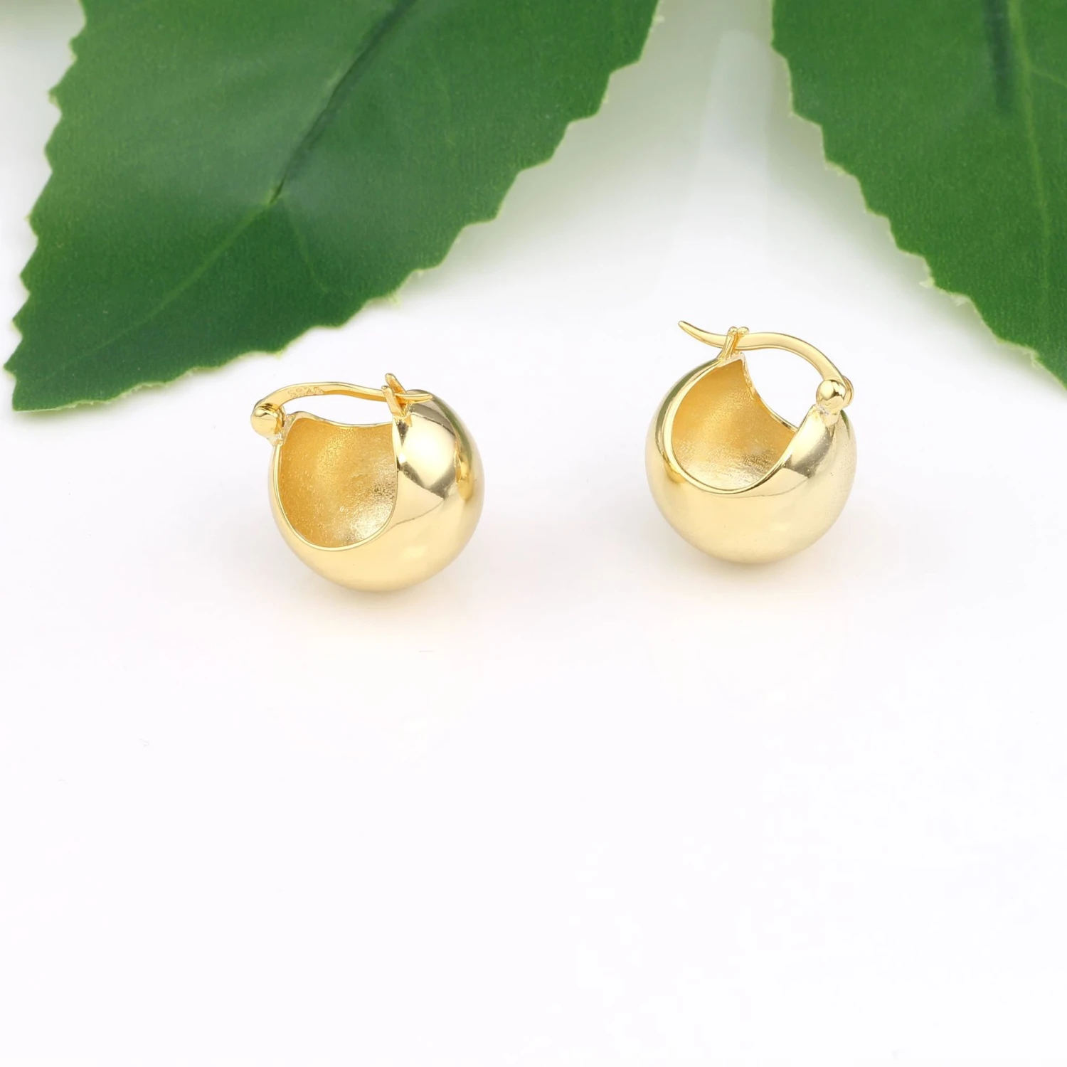 1 Pair Simple Style Ball Sterling Silver Plating White Gold Plated Gold Plated Earrings 5 1 Pair Simple Style Ball Sterling Silver Plating White Gold Plated Gold Plated Earrings - Image 5