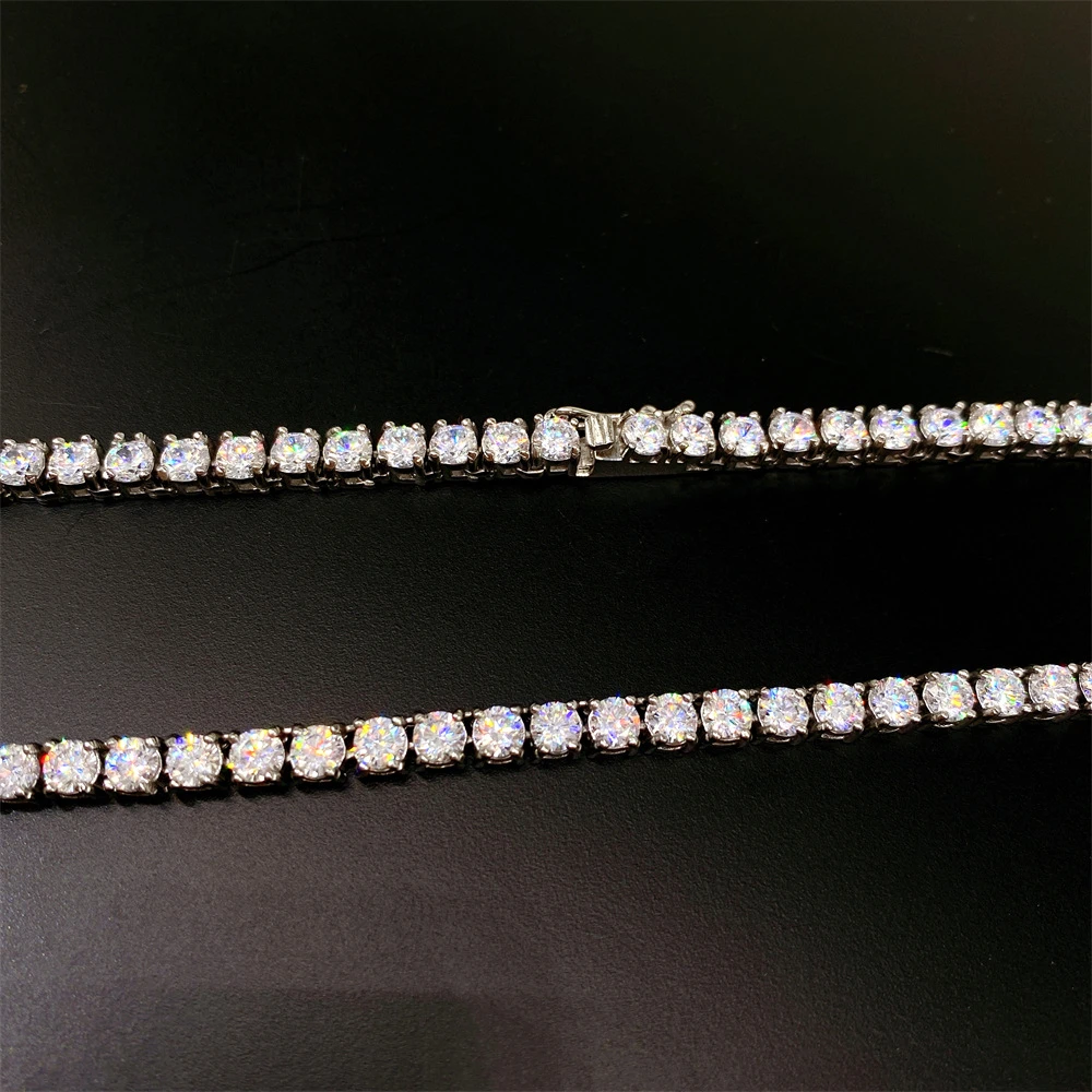 Hip-Hop Simple Style Solid Color Stainless Steel Plating Inlay Zircon Necklace 5 Hip-Hop Simple Style Solid Color Stainless Steel Plating Inlay Zircon Necklace - Image 5