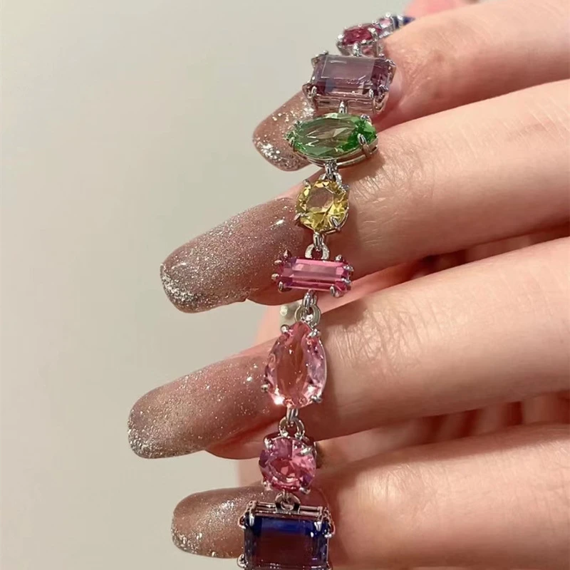 Fairy Style Geometric Alloy Inlay Artificial Crystal Women'S Bracelets 5 Fairy Style Geometric Alloy Inlay Artificial Crystal Women'S Bracelets - Image 5